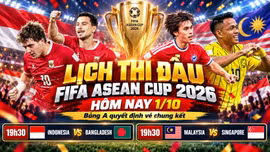 FIFA ASEAN Cup 2026: Indonesia, Malaysia và Singapore tranh vé chung kết