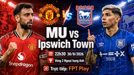 MU vs Ipswich 22h30 ngày 30/8: Link xem trực tiếp, nhận định dự đoán