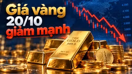 Giá vàng hôm nay 20/10: Vàng miếng giảm nửa triệu đồng, thế giới đi xuống