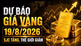 Giá vàng hôm nay 19/8: SJC, BTMC, DOJI, PNJ giảm theo vàng thế giới?