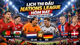 Lịch thi đấu Nations League hôm nay 24/9/2026: Hà Lan đại chiến Đức