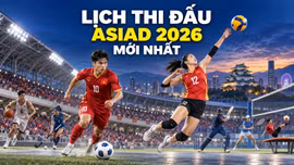 Lịch thi đấu ASIAD 2026 mới nhất hôm nay: U23 Việt Nam gặp Philippines