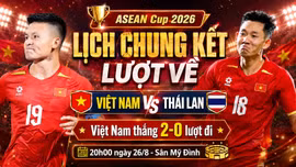 Cập nhật lịch chung kết lượt về ASEAN Cup 2026 (AFF Cup) mới nhất