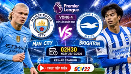 Man City vs Brighton 2h30 ngày 29/10: Haaland vắng mặt, chủ nhà gặp khó?