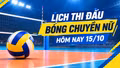 Lịch thi đấu bóng chuyền nữ hôm nay 15/10: Đức Giang đối đầu Hà Nội, Long An gặp Thanh Hóa