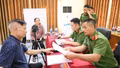 Công an xã Bảo Hà phối hợp thu nhận mẫu sinh phẩm ADN cho thân nhân liệt sĩ