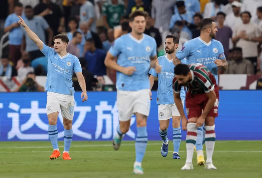 Man City vượt trội Fluminense trong trận chung kết. (Ảnh: Getty)