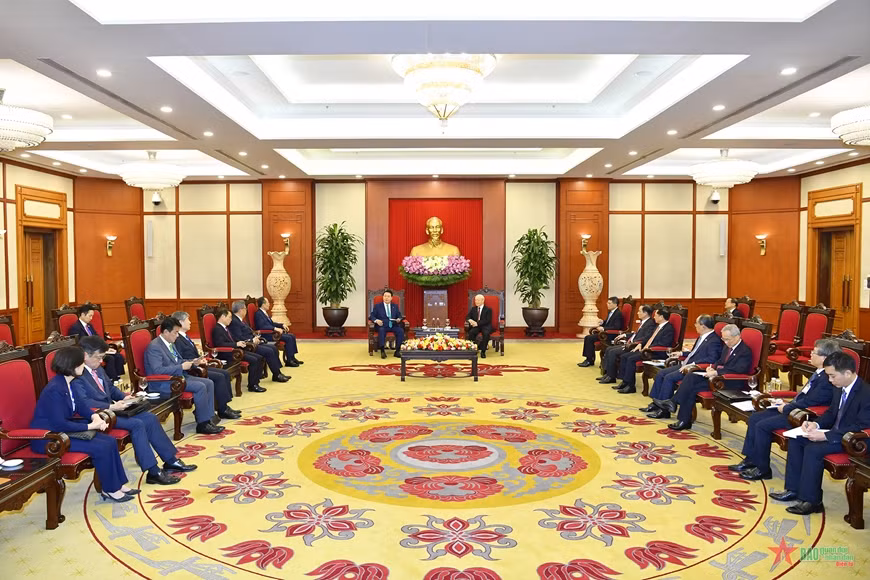 Quang cảnh buổi tiếp.