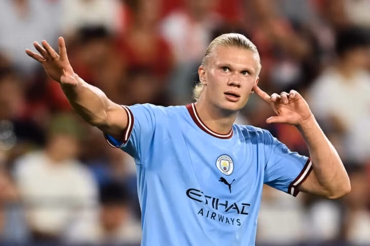 Erling Haaland là niềm hy vọng của Man City.