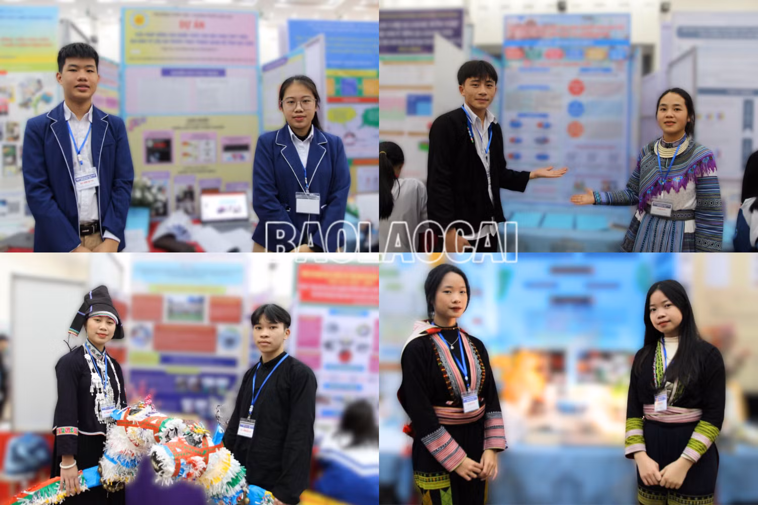 Không chỉ có các dự án khoa học, kỹ thuật có thể áp dụng được vào thực tiễn cuộc sống, các em còn mang đến cho cuộc thi không khí đậm chất văn hóa địa phương.