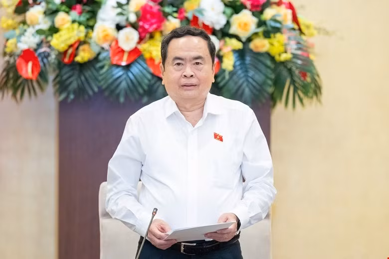 Chủ tịch Quốc hội Trần Thanh Mẫn phát biểu khai mạc phiên họp.