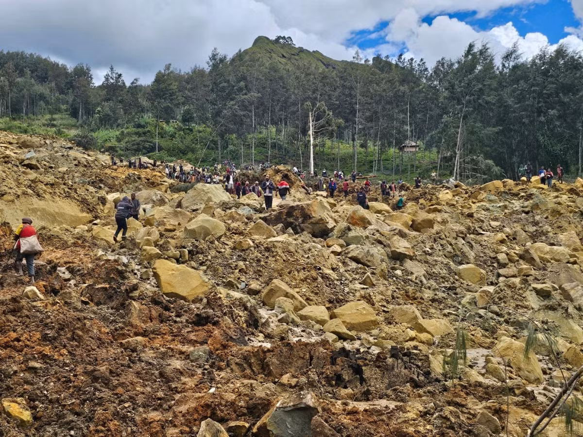 Papua New Guinea lo ngại hơn 300 người thiệt mạng trong thảm kịch lở đất. Ảnh: Reuters