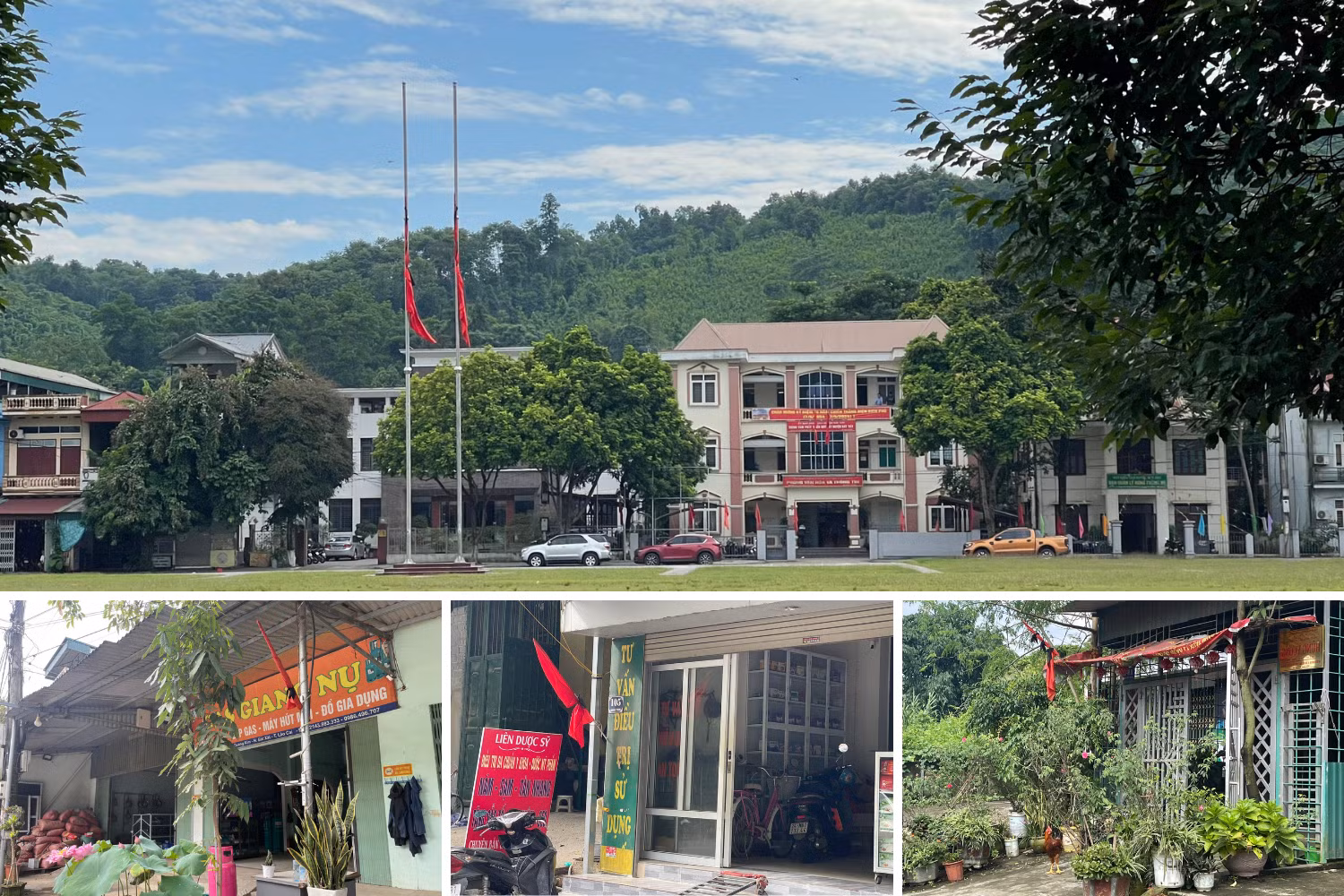 Những ngày này, các cơ quan, đơn vị, nhà dân trên địa bàn huyện Bát Xát treo cờ rủ để tưởng nhớ Tổng Bí thư Nguyễn Phú Trọng.