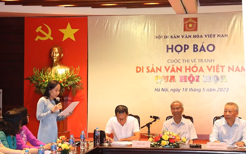 Ban Tổ chức công bố các thông tin về cuộc thi vẽ tranh “Di sản văn hoá Việt Nam qua hội họa”.