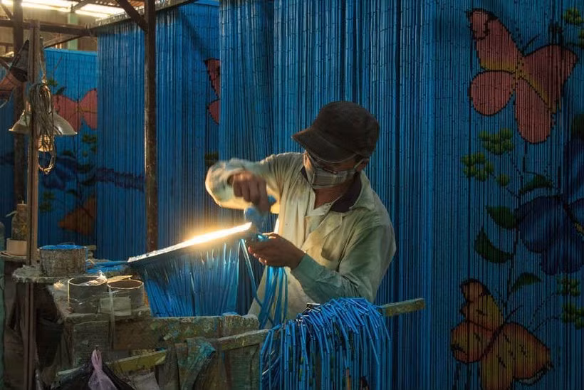 Làng nghề mành trúc Tân Thông Hội (Củ Chi, Thành phố Hồ Chí Minh).