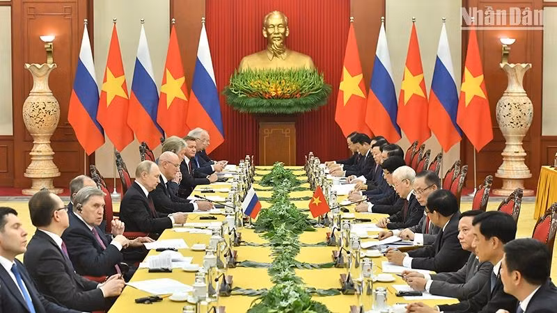 Quang cảnh cuộc hội đàm.