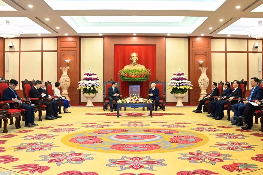Quang cảnh buổi tiếp.