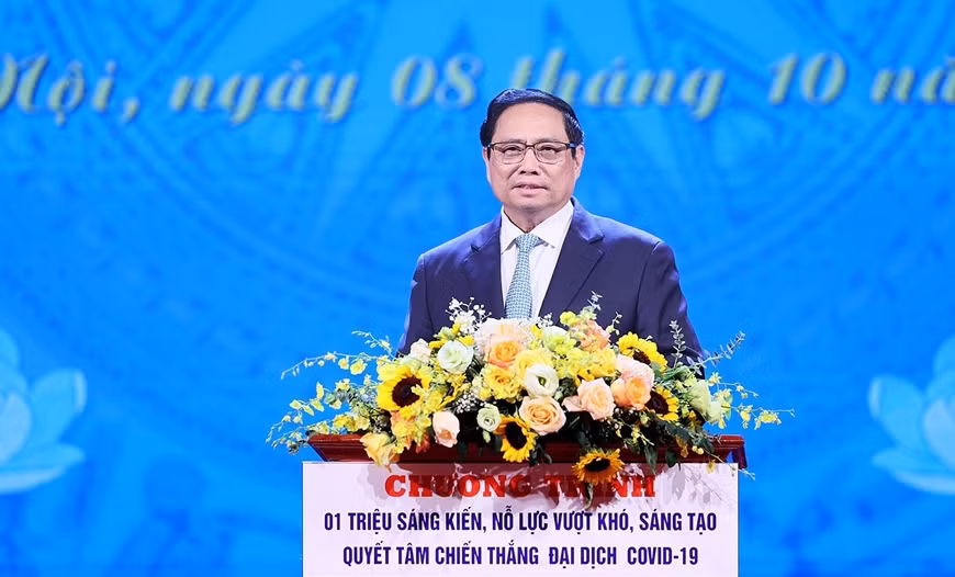 Thủ tướng Phạm Minh Chính phát biểu tại hội nghị.