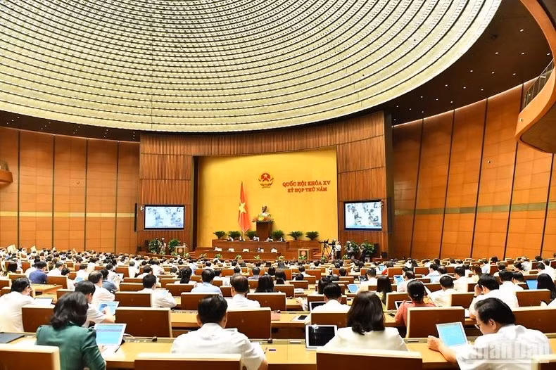 Quang cảnh phiên họp sáng 29/5.