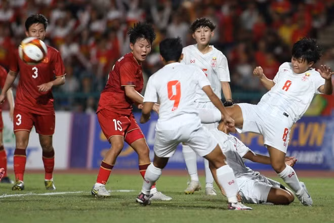 Myanmar nỗ lực làm khó tuyển nữ Việt Nam nhưng bất thành