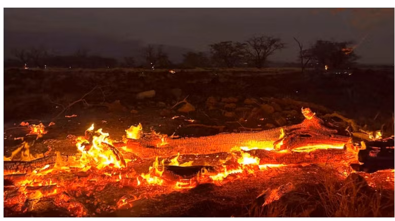 Cháy rừng ở bờ biển phía tây đảo Maui của Hawaii hôm 8/8 kết hợp với gió lớn từ một cơn bão gần đó đã làm ngọn lửa lan khắp các khu vực và "nhấn chìm" thị trấn ven biển Lahaina trong hỏa hoạn.