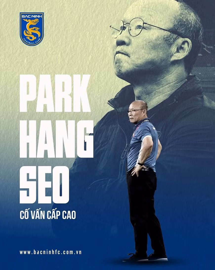 Huấn luyện viên Park Hang-seo trở thành cố vấn cấp cao của Bắc Ninh FC.