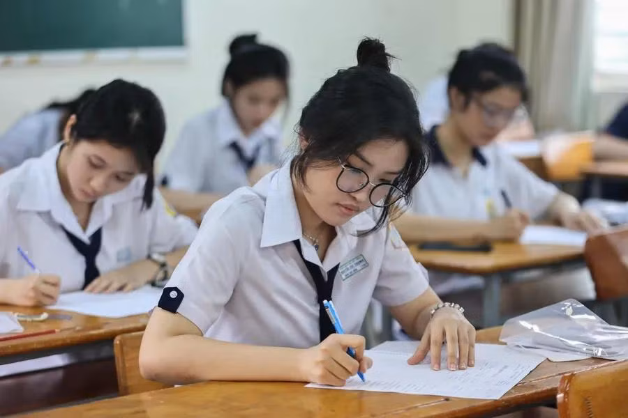 Thí sinh TPHCM dự Kỳ thi tốt nghiệp THPT năm 2024.