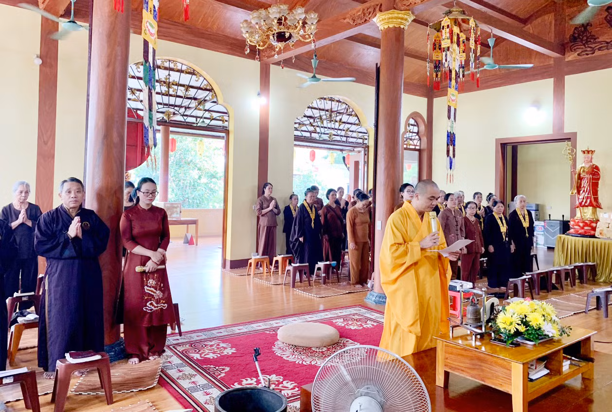 Chùa Thiên Trúc, thị trấn Phố Lu tổ chức Lễ cầu siêu cố Tổng Bí thư Nguyễn Phú Trọng, bắt đầu từ sáng 25/7.