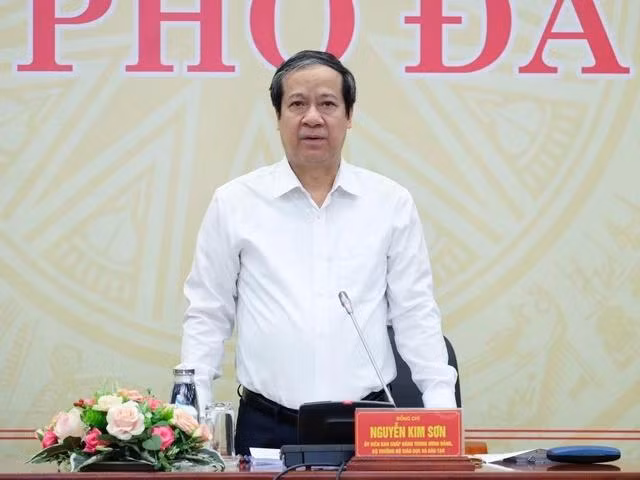 Bộ trưởng Nguyễn Kim Sơn cảm ơn và đánh giá cao tinh thần chia sẻ, trách nhiệm của UBND TP.Đà Nẵng trong việc tổ chức đại hội.