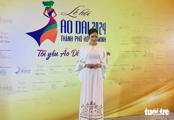 Hoa hậu Ngọc Châu đồng hành với vai trò đại sứ hình ảnh.