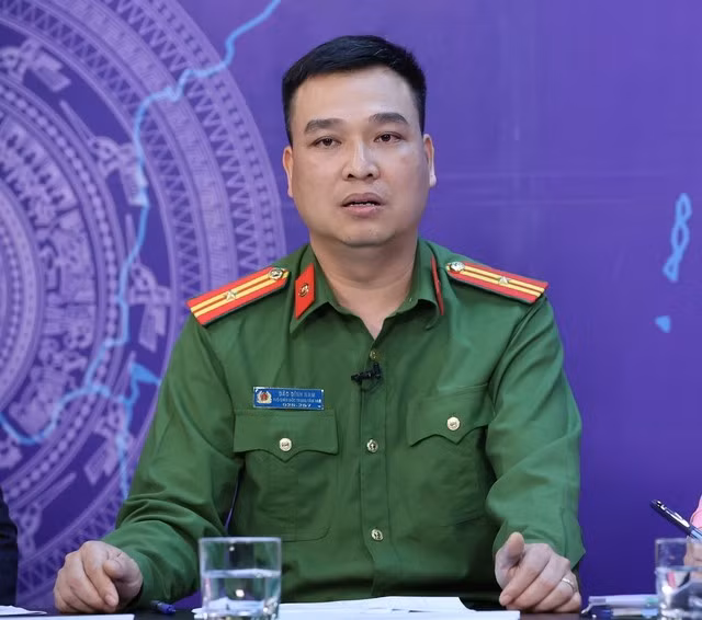 Thiếu tá Đào Đình Nam, Phó Giám đốc Trung tâm Nghiên cứu, ứng dụng dữ liệu dân cư và căn cước công dân, Trung tâm dữ liệu quốc gia về dân cư (C06), Bộ Công an.