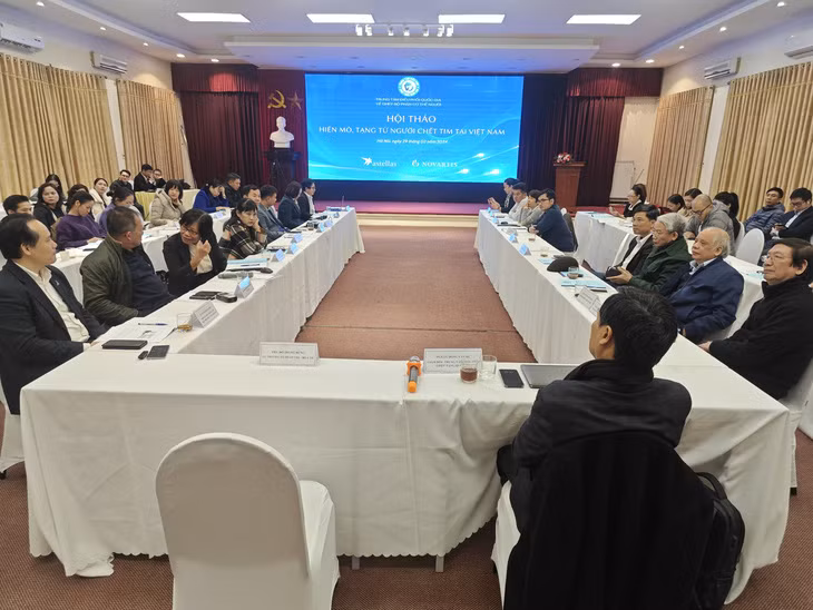 Hội thảo hiến mô tạng từ người chết tim tại Việt Nam tổ chức sáng 29/2 tại Hà Nội.