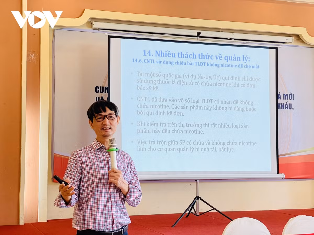 Đại diện Tổ chức Y tế thế giới tại Việt Nam khuyến nghị Việt Nam cấm các loại thuốc lá mới.