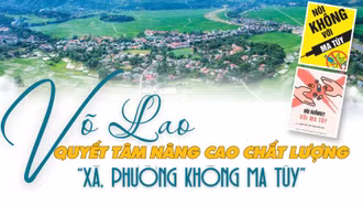 Võ Lao quyết tâm nâng cao chất lượng “Xã, phường không ma túy”