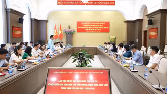 Đoàn khảo sát của Ủy ban Văn hóa và Xã hội của Quốc hội làm việc với UBND tỉnh Lào Cai về phát triển giáo dục