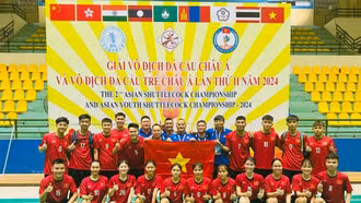 Việt Nam dẫn đầu giải đá cầu vô địch châu Á 2024