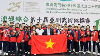 Đội tuyển Wushu Việt Nam giành 3 HCV tại giải Wushu vô địch châu Á 2024
