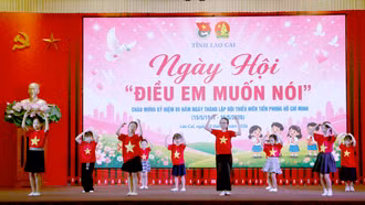 Ngày hội “Điều em muốn nói” năm 2026: Lan tỏa tiếng nói, ước mơ của thiếu nhi Lào Cai
