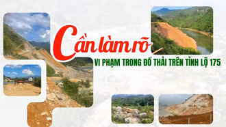 Cần làm rõ vi phạm trong đổ thải trên tỉnh lộ 175