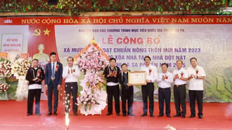 Mường Hoa- xã đầu tiên của tỉnh đạt chuẩn nông thôn mới giai đoạn 2021 -2025