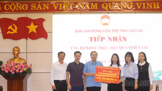 Tập đoàn Sunwah ủng hộ tỉnh Lào Cai 250 triệu đồng khắc phục hậu quả thiên tai