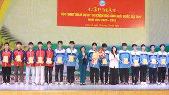 Sở Giáo dục và Đào tạo gặp mặt học sinh tham dự Kỳ thi chọn học sinh giỏi quốc gia