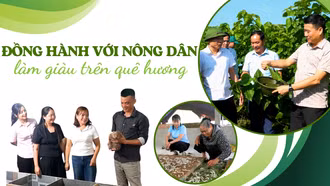 Đồng hành với nông dân làm giàu trên quê hương