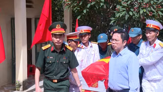 Lễ đón nhận, truy điệu và an táng hài cốt liệt sĩ
