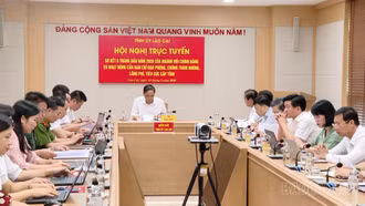 Lào Cai dự hội nghị sơ kết 6 tháng đầu năm của ngành Nội chính Đảng