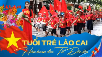 Tuổi trẻ Lào Cai hân hoan đón Tết Độc lập