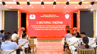 Tập huấn khai báo hệ thống cơ sở dữ liệu về phòng cháy chữa cháy và cứu nạn cứu hộ