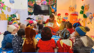 Chủ động phòng chống rét cho học sinh mầm non
