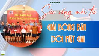 Sức sống mới từ Giải Bóng bàn đôi mặt gai