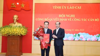 Trưởng Ban Nội chính Tỉnh ủy Lào Cai Giàng Quốc Hưng được Ban Bí thư chuẩn y tham gia Ban Thường vụ Tỉnh ủy